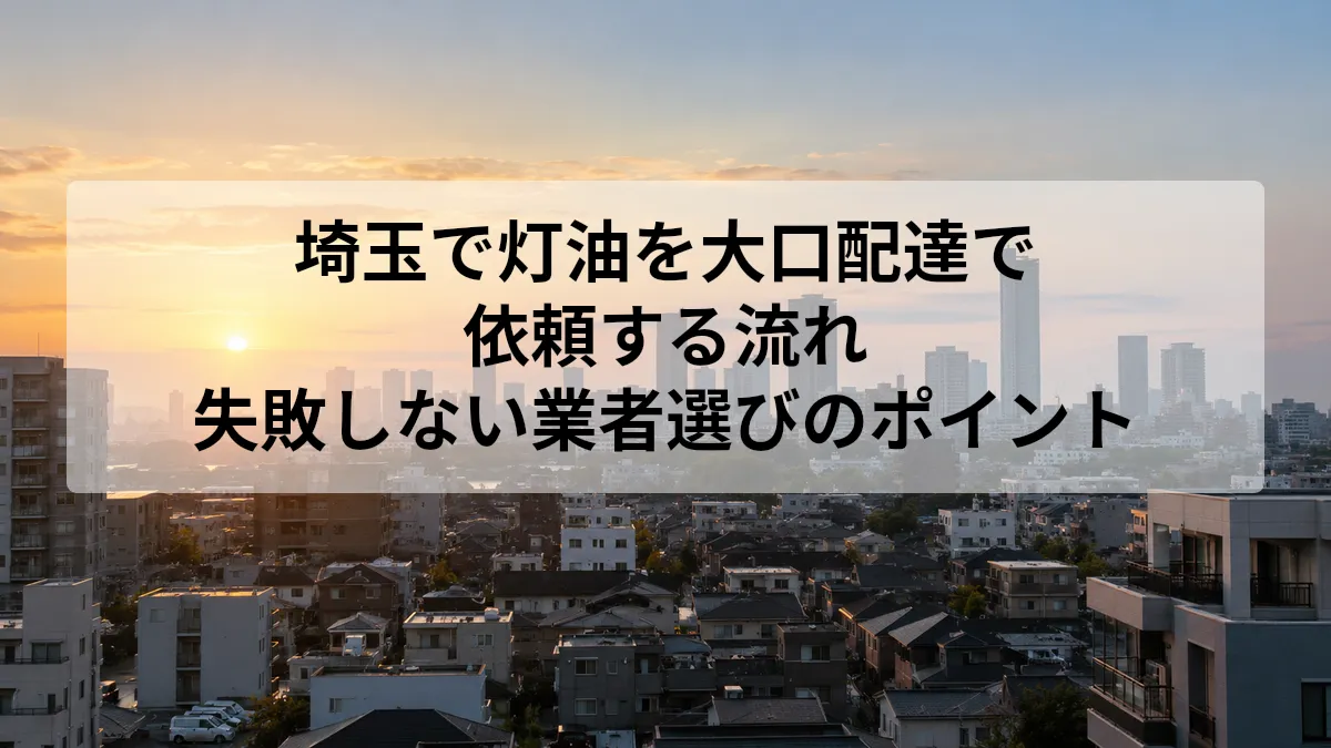 埼玉 灯油 大口 配達
