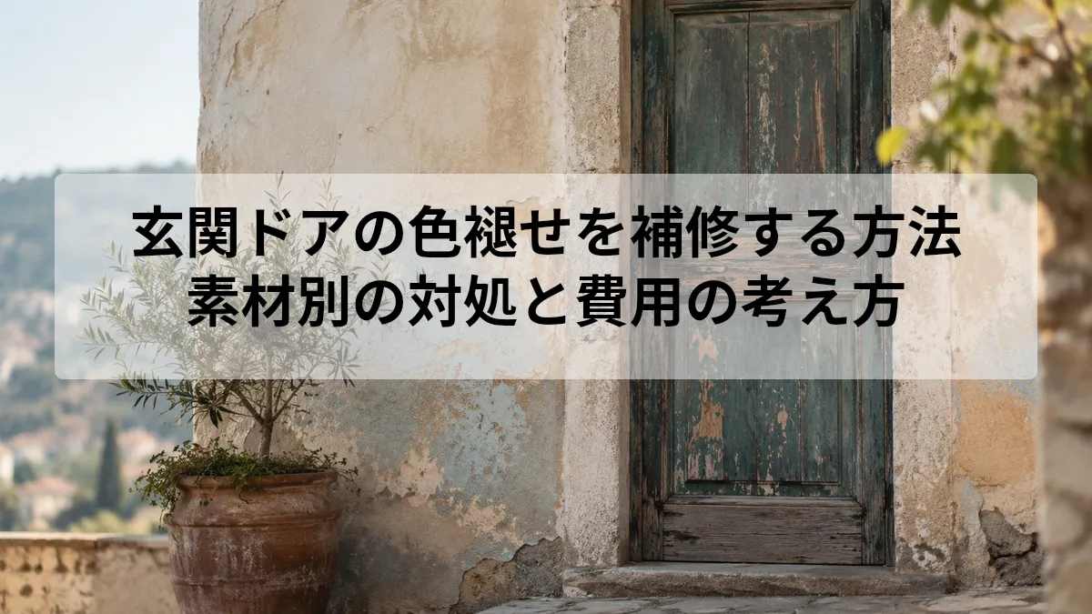 玄関ドア 色褪せ 補修