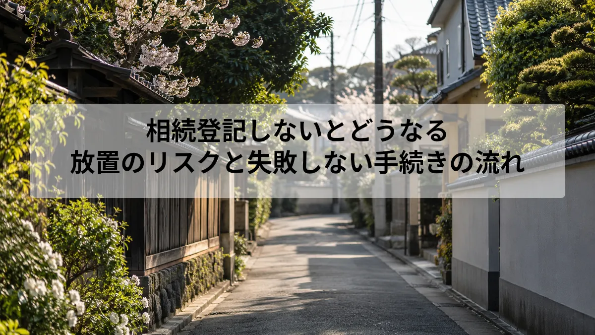 相続登記しないとどうなる