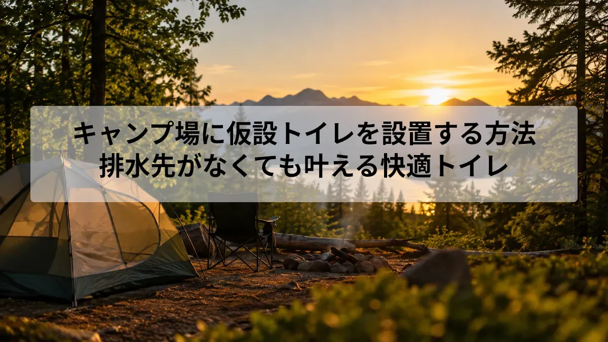 キャンプ場 仮設トイレ 設置