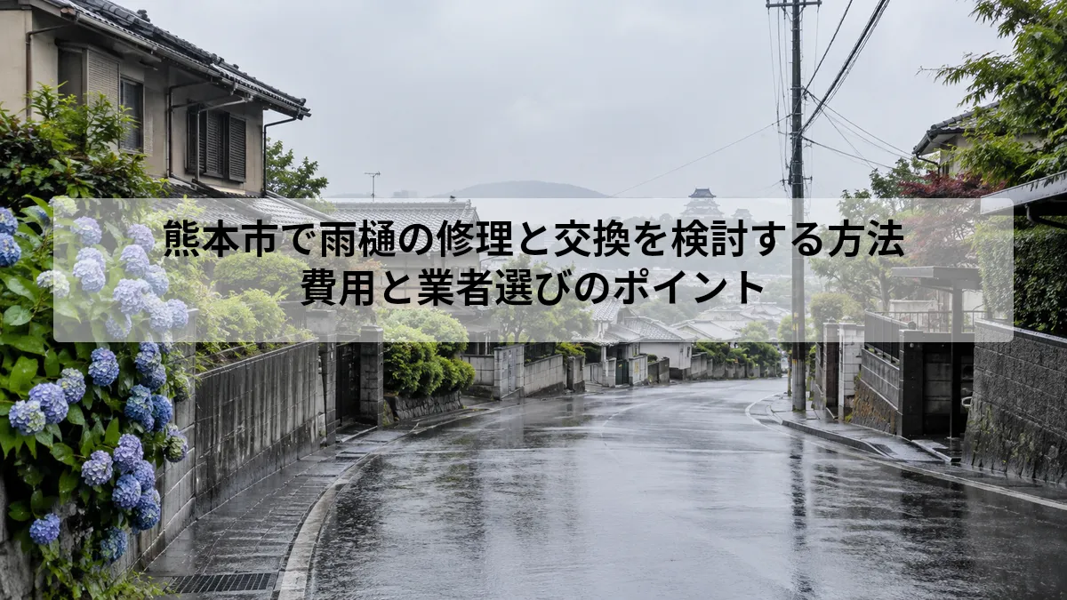 熊本市 雨樋 修理 交換