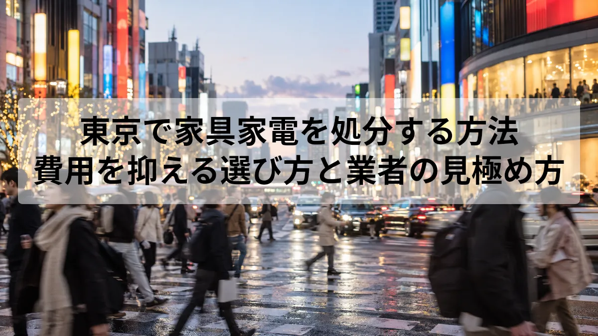 東京 家具家電 処分