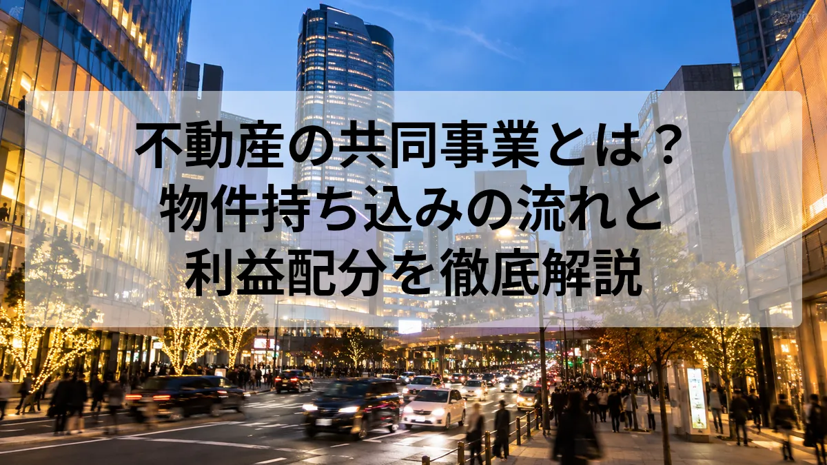 不動産 共同事業 物件 持ち込み