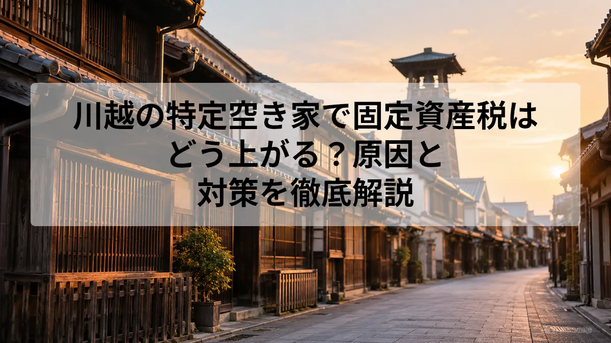 川越 特定空き家 固定資産税