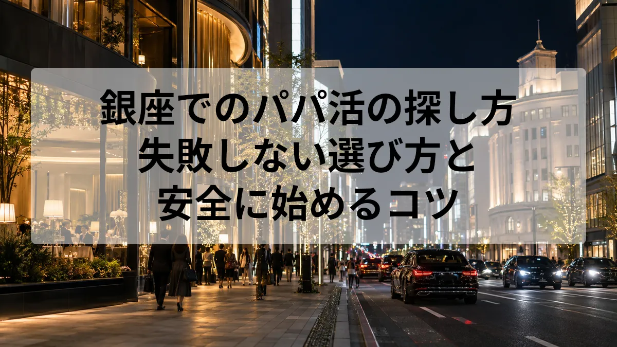 パパ活 探し方 銀座