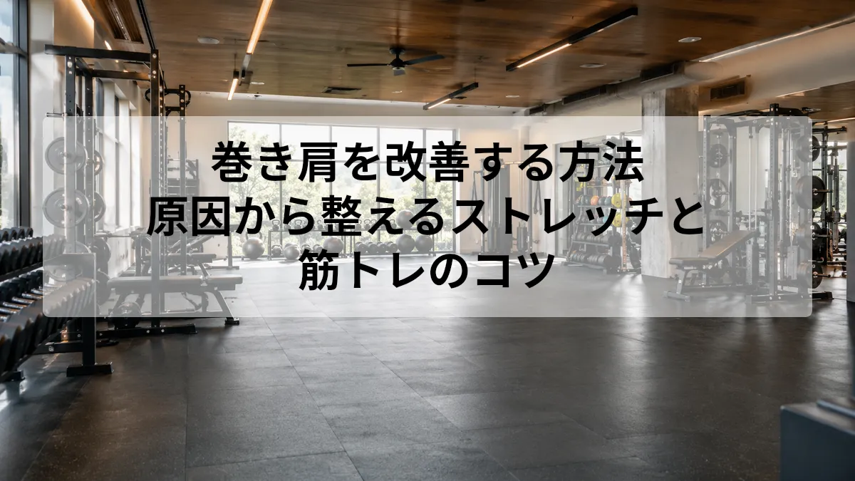 巻き肩 改善 方法