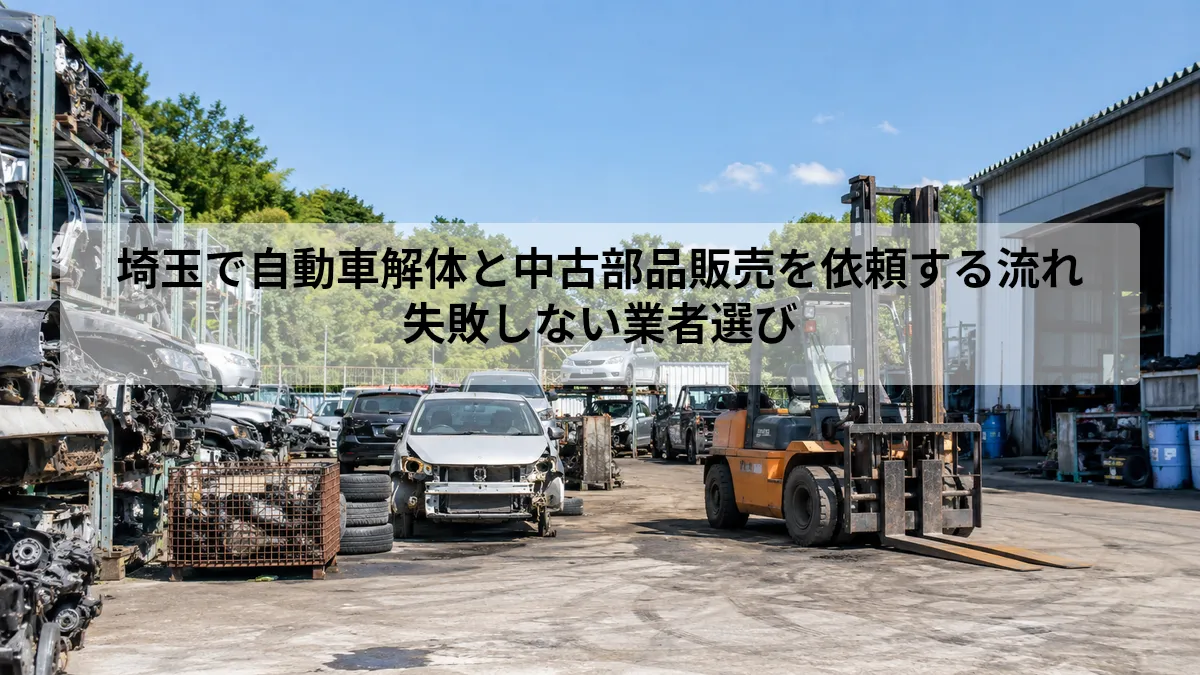 自動車 解体 部品販売 埼玉