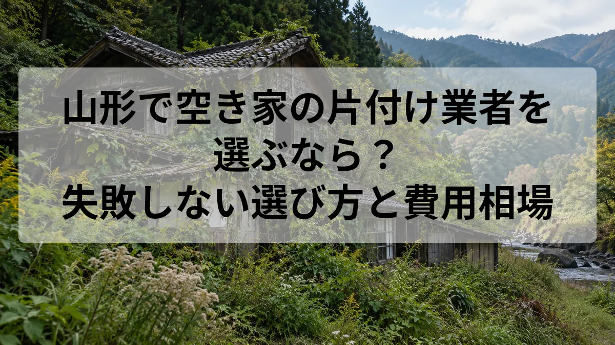 山形 空き家 片付け 業者