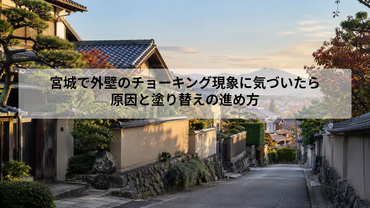 宮城で外壁のチョーキング現象に気づいたら｜原因と塗り替えの進め方