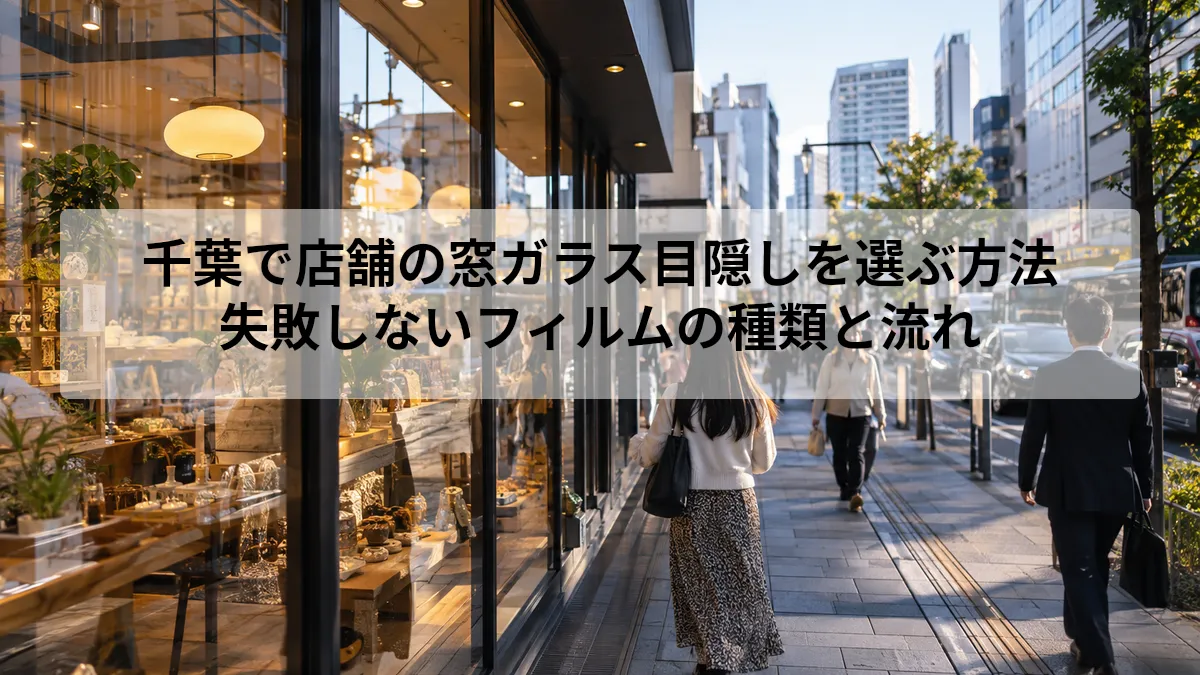 千葉 店舗 窓ガラス 目隠し