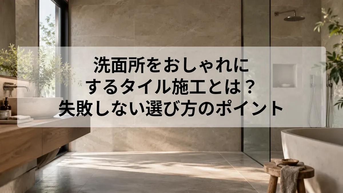 洗面所 おしゃれ 施工