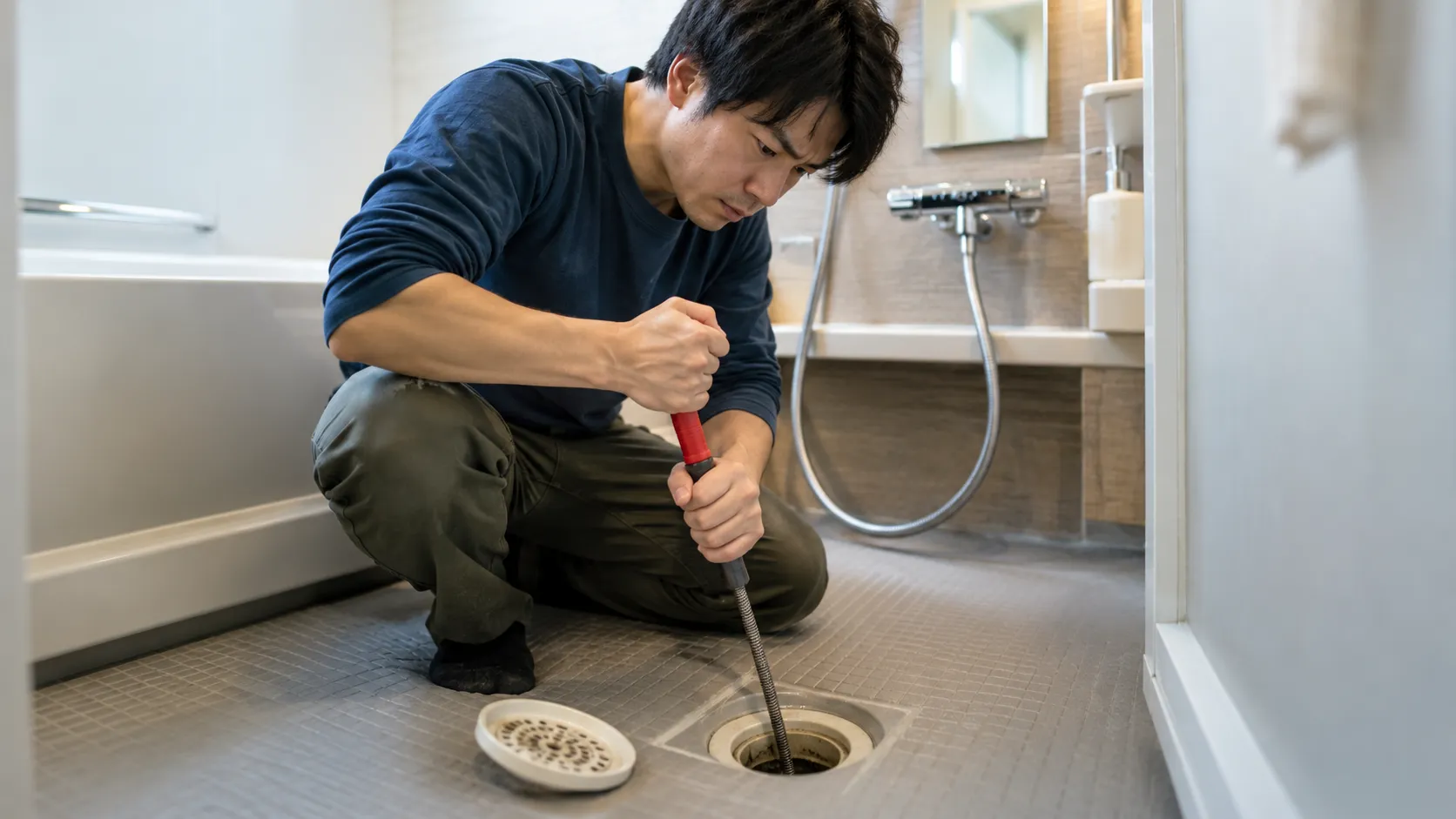 さいたま市 お風呂 排水管 つまり