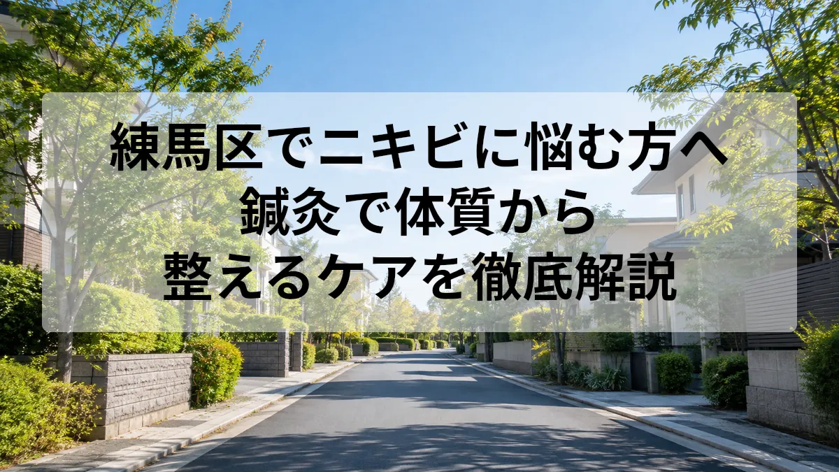 練馬区 ニキビ 鍼灸