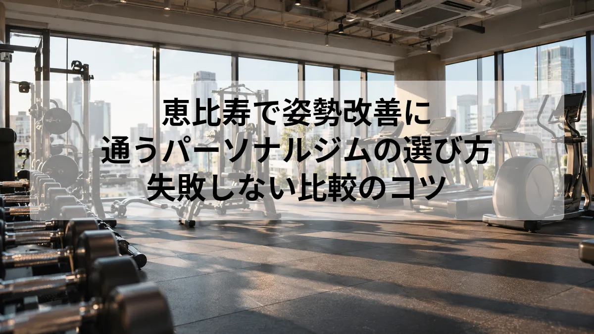 恵比寿 パーソナルジム 姿勢改善