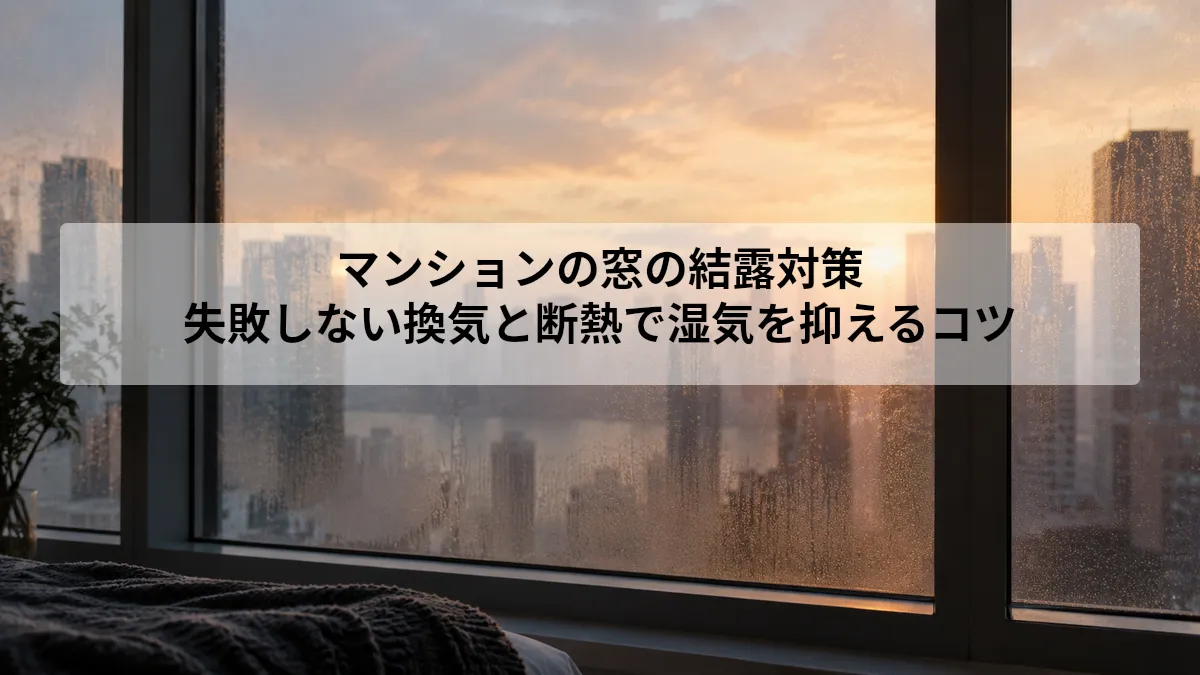 マンション 窓 結露対策
